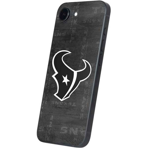 NFL Houston Texans Black & White iPhone 16e Skin