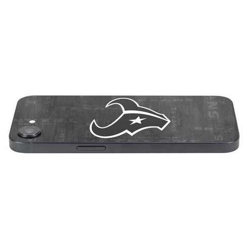 NFL Houston Texans Black & White iPhone 16e Skin