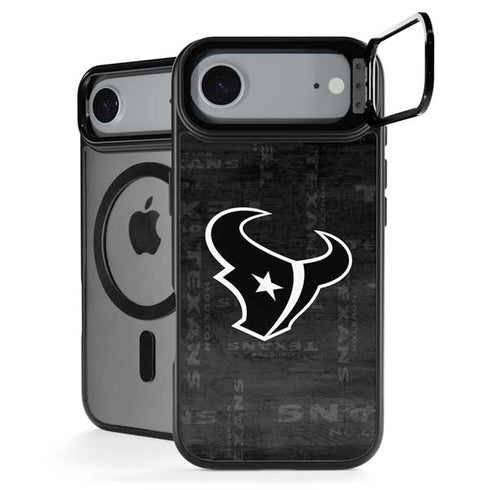 NFL Houston Texans Black & White iPhone 17 Air Kickstand Case
