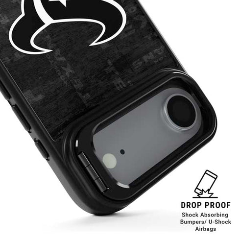 NFL Houston Texans Black & White iPhone 17 Air Kickstand Case