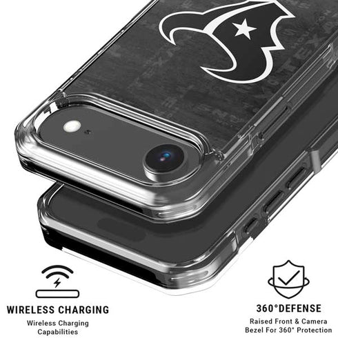 NFL Houston Texans Black & White iPhone 17 Air MagSafe Case