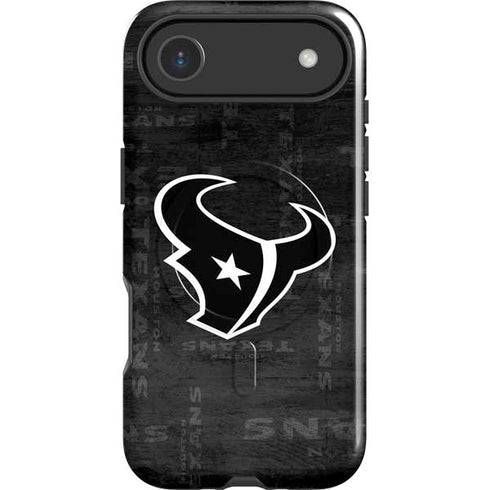 NFL Houston Texans Black & White iPhone 17 Air Magsafe Impact Case