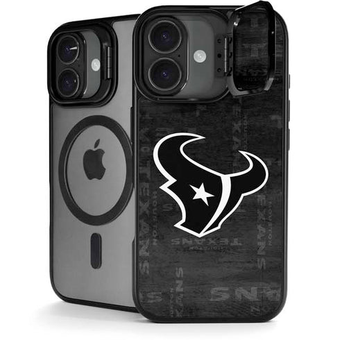 NFL Houston Texans Black & White iPhone 17 Kickstand Case