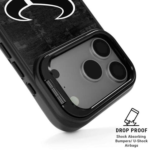 NFL Houston Texans Black & White iPhone 17 Pro Kickstand Case