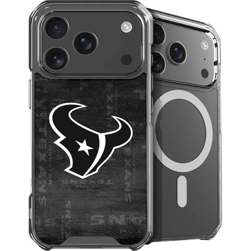 NFL Houston Texans Black & White iPhone 17 Pro MagSafe Case