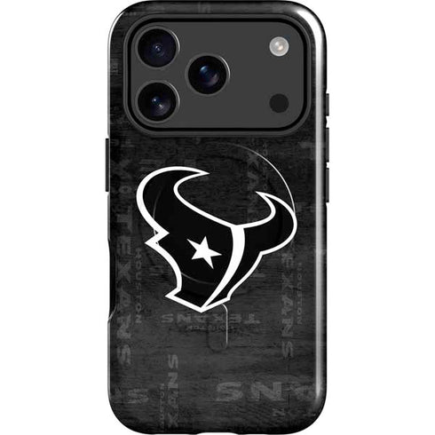 NFL Houston Texans Black & White iPhone 17 Pro Magsafe Impact Case