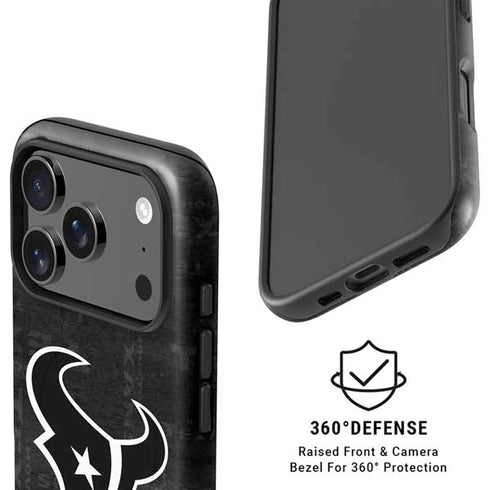 NFL Houston Texans Black & White iPhone 17 Pro Magsafe Impact Case