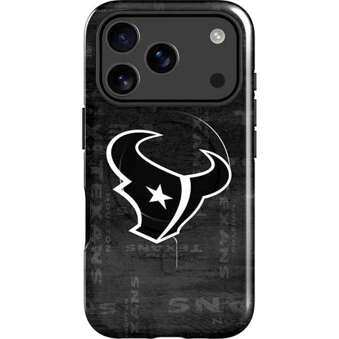 NFL Houston Texans Black & White iPhone 17 Pro Max Magsafe Impact Case