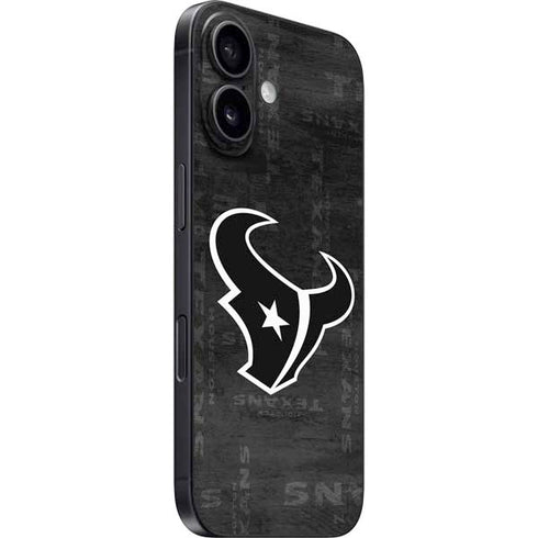 NFL Houston Texans Black & White iPhone 17 Skin
