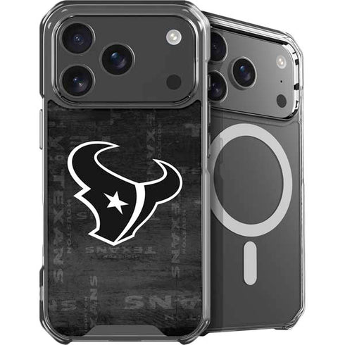 NFL Houston Texans Black & White iPhone 18 Pro MagSafe Case