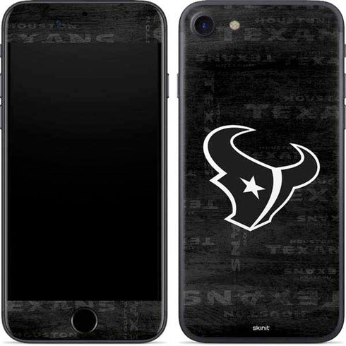 NFL Houston Texans Black & White iPhone 8 Skin