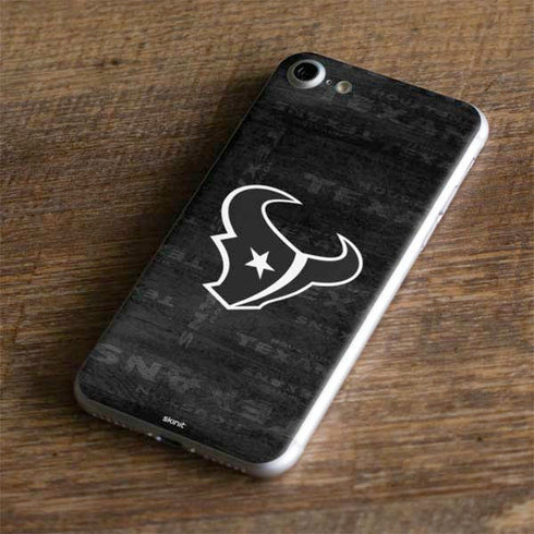 NFL Houston Texans Black & White iPhone 8 Skin