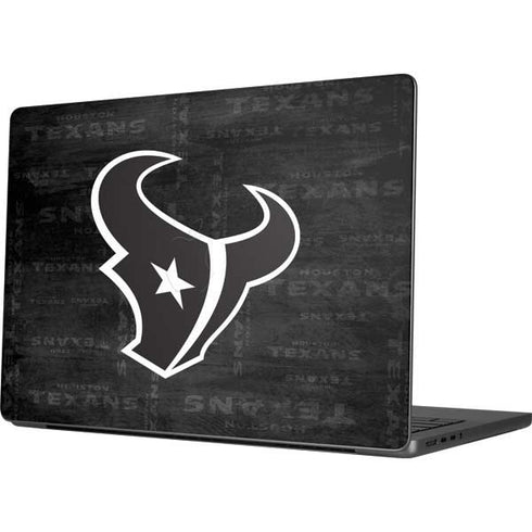 NFL Houston Texans Black & White Apple MacBook Pro 14-inch Skin