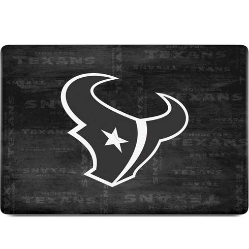 NFL Houston Texans Black & White MacBook Skins