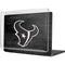 NFL Houston Texans Black & White MacBook Cases