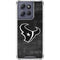 NFL Houston Texans Black & White Moto G 5G (2025) Clear Case