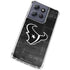 NFL Houston Texans Black & White Moto G Play 5G (2025) Clear Case