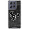 NFL Houston Texans Black & White Moto G Power 5G (2025) Clear Case