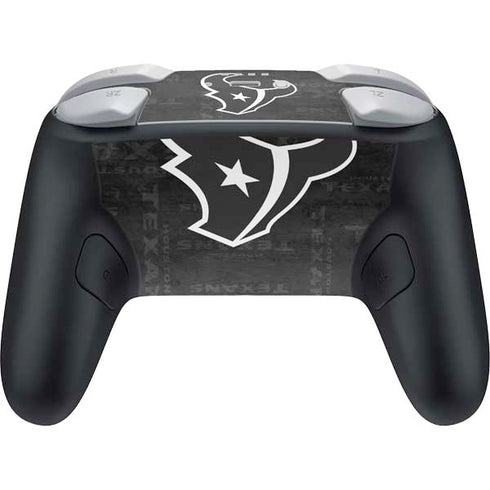 NFL Houston Texans Black & White Nintendo Switch 2 (2025) Pro Controller Skin