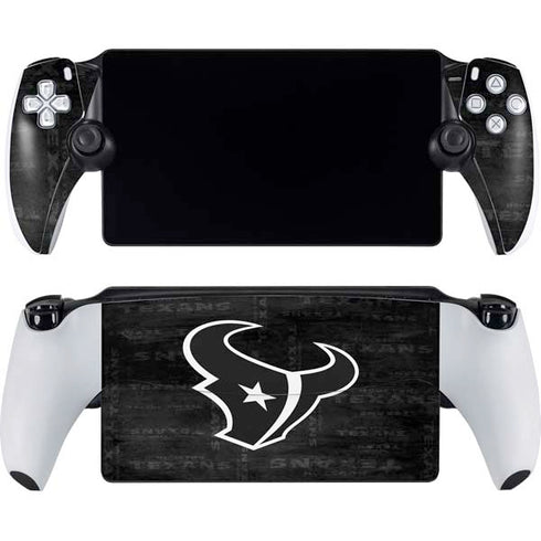 NFL Houston Texans Black & White PlayStation PS5 Skins