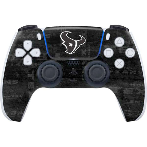 NFL Houston Texans Black & White PlayStation PS5 Skins