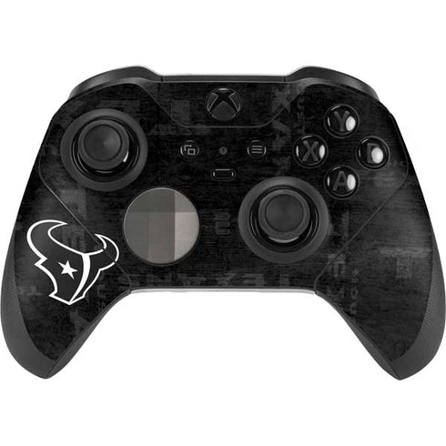 NFL Houston Texans Black & White Xbox Elite Wireless Controller Series 2 Skin