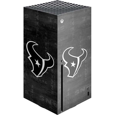 NFL Houston Texans Black & White Xbox Series X Skins