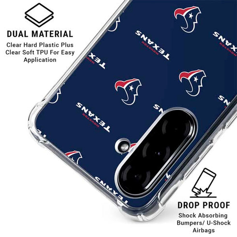 NFL Houston Texans Blitz Series Galaxy A36 5G Clear Case