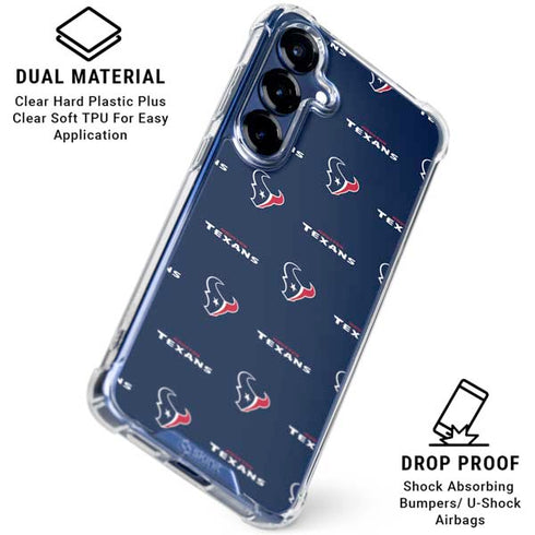 NFL Houston Texans Blitz Series Galaxy S25 Plus Clear Case
