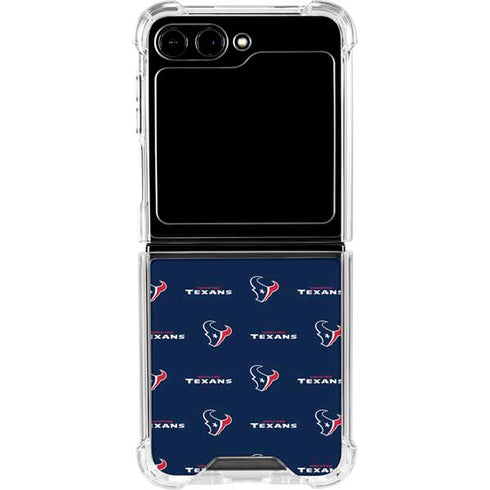 NFL Houston Texans Blitz Series Galaxy Z Flip6 Clear Case
