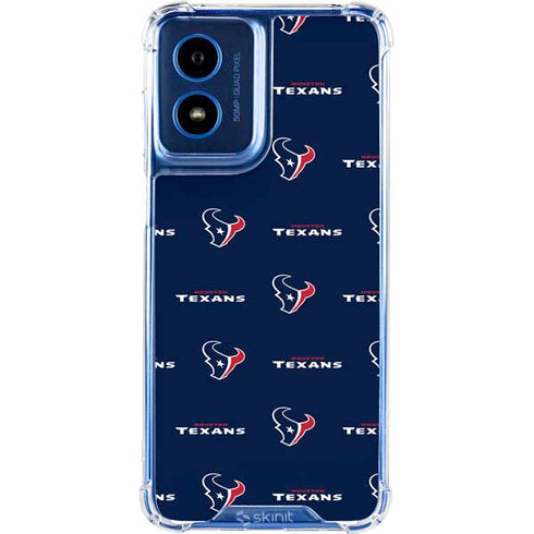 NFL Houston Texans Blitz Series Moto G 5G (2024) Clear Case