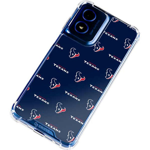 NFL Houston Texans Blitz Series Moto G 5G (2024) Clear Case