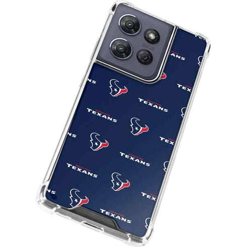 NFL Houston Texans Blitz Series Moto G Play 5G (2025) Clear Case