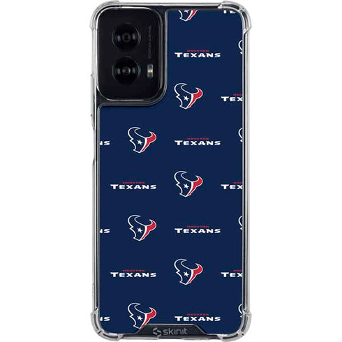 NFL Houston Texans Blitz Series Moto G Power 5G (2024) Clear Case