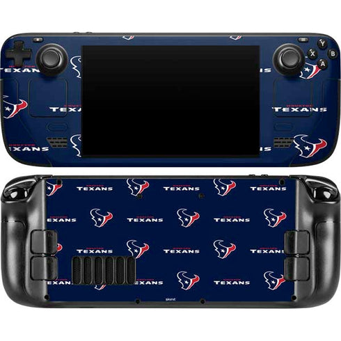 NFL Houston Texans Blitz Series Steam Deck Handheld Gaming Computer OLED Skin