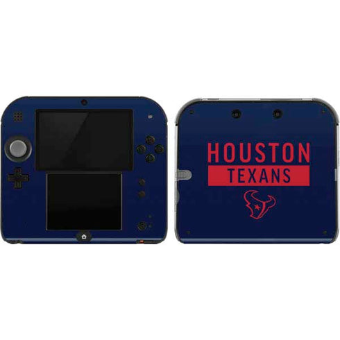 NFL Houston Texans Blue Performance Series Nintendo Skins