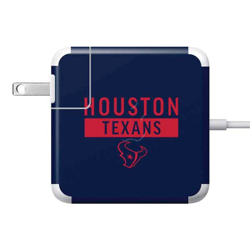 NFL Houston Texans Blue Performance Series 85W Power Adapter (15 and 17 inch MacBook Pro Charger) Skin