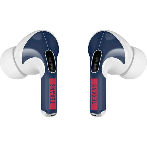 NFL Houston Texans Blue Performance Series AirPods Skins