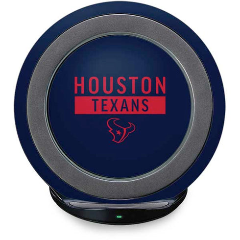 NFL Houston Texans Blue Performance Series Fast Charge Wireless Charging Stand Skin