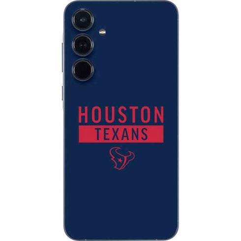 NFL Houston Texans Blue Performance Series Galaxy A35 5G Skin