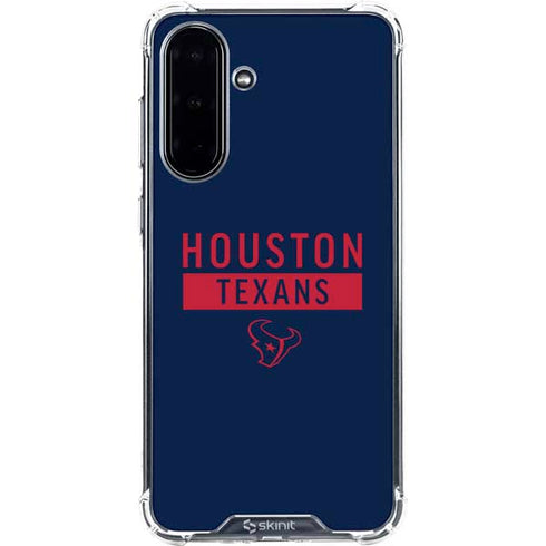 NFL Houston Texans Blue Performance Series Galaxy A36 5G Clear Case