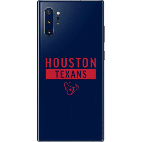 NFL Houston Texans Blue Performance Series Galaxy Note 10 Plus Skin