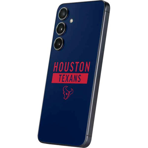 NFL Houston Texans Blue Performance Series Galaxy S25 Plus Skin