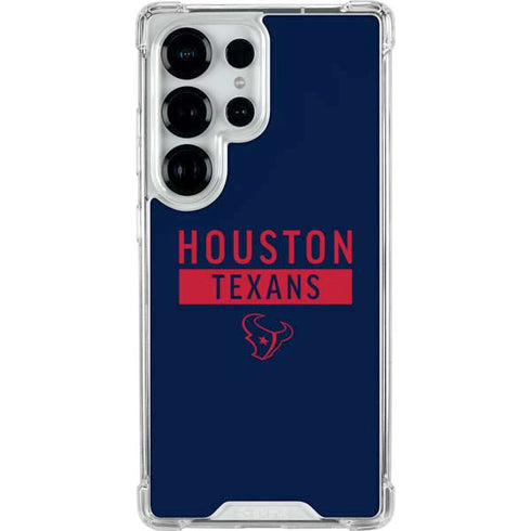 NFL Houston Texans Blue Performance Series Galaxy S25 Ultra Clear Case