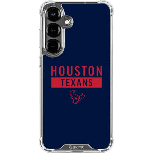 NFL Houston Texans Blue Performance Series Galaxy S26 Clear Case