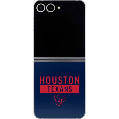 NFL Houston Texans Blue Performance Series Galaxy Z Flip6 Skin