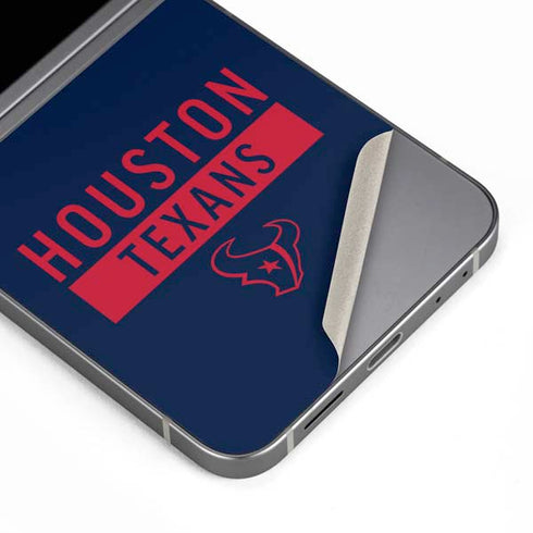 NFL Houston Texans Blue Performance Series Galaxy Z Flip6 Skin