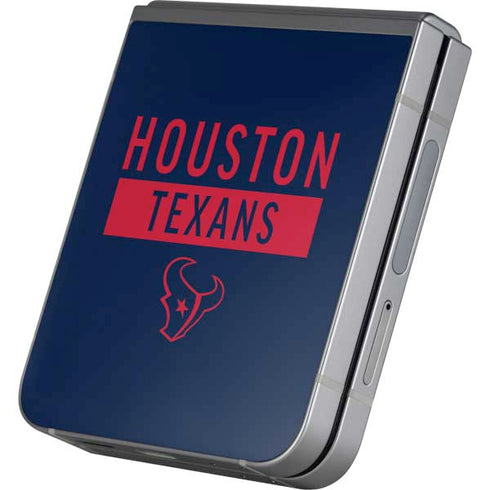 NFL Houston Texans Blue Performance Series Galaxy Z Flip6 Skin