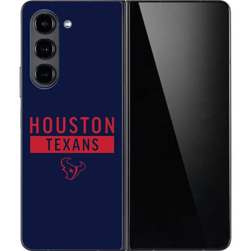 NFL Houston Texans Blue Performance Series Galaxy Z Fold5 5G Skin