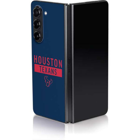 NFL Houston Texans Blue Performance Series Galaxy Z Fold5 5G Skin